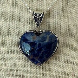 925 Italy | Sodalite Stone Pendant